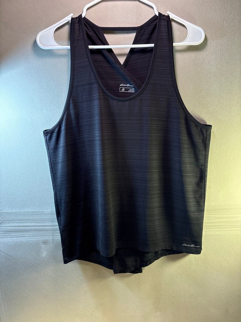Eddie Bauer Tank Top Black Ladies Size Small